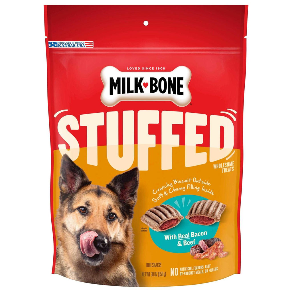Stuffed Dog Treats Bacon & Beef I834