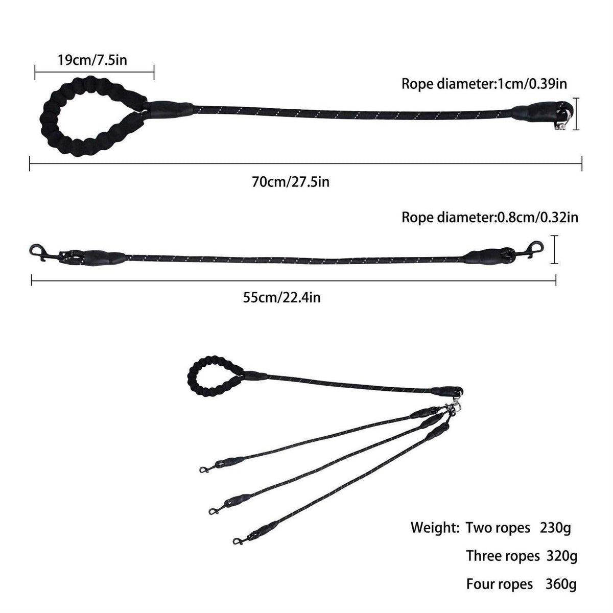 No Tangle Nylon Dog Leash A456707