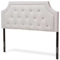 Tufted King Headboard in Grayish Beige L60852