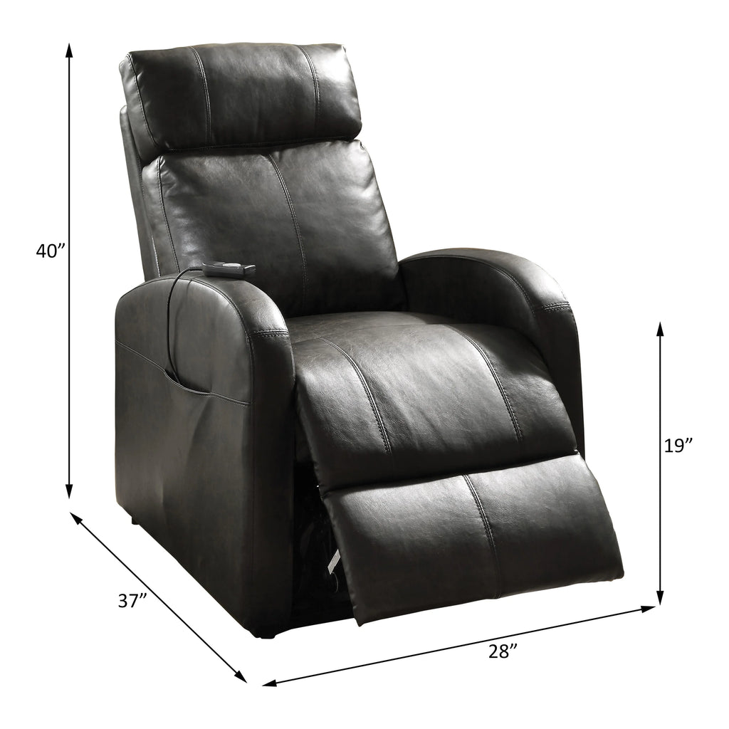 Dark Gray PU Power Lift Recliner M148