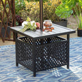 Black Metal Side Table O726