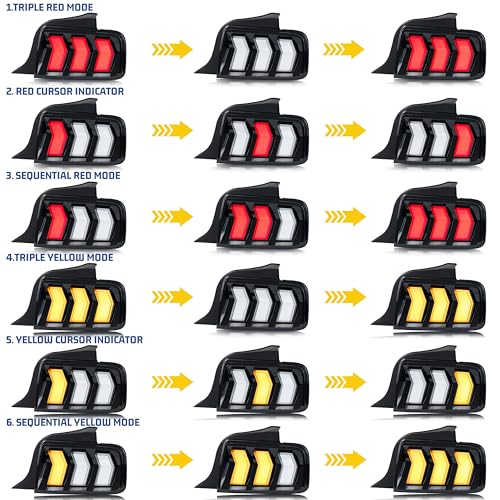 LED Tail Lights Assembly with Sequential Turn Signal B936