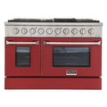 48 in. 6.7 cu ft. Propane Gas Range with Red Door N751693