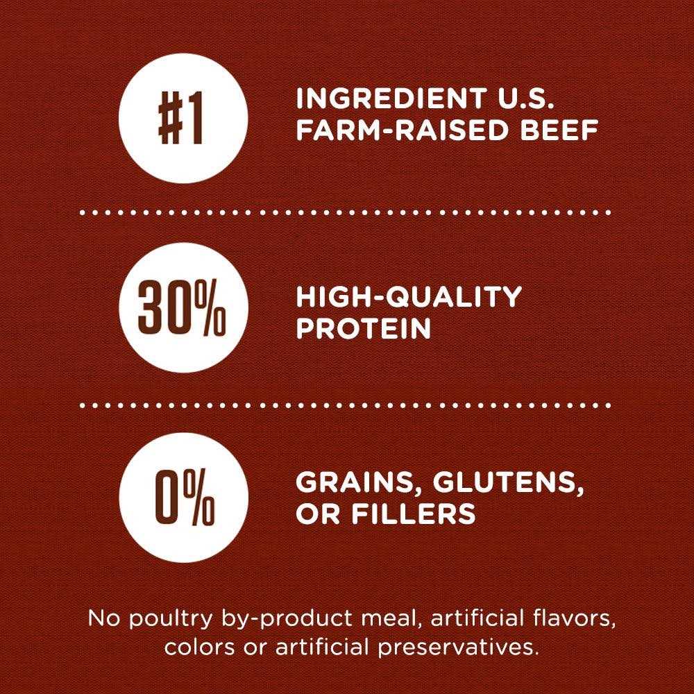 Natural Dry Dog Food with Beef D2902