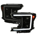 Matte Black Smoke Lens LED Projector Headlights M4720