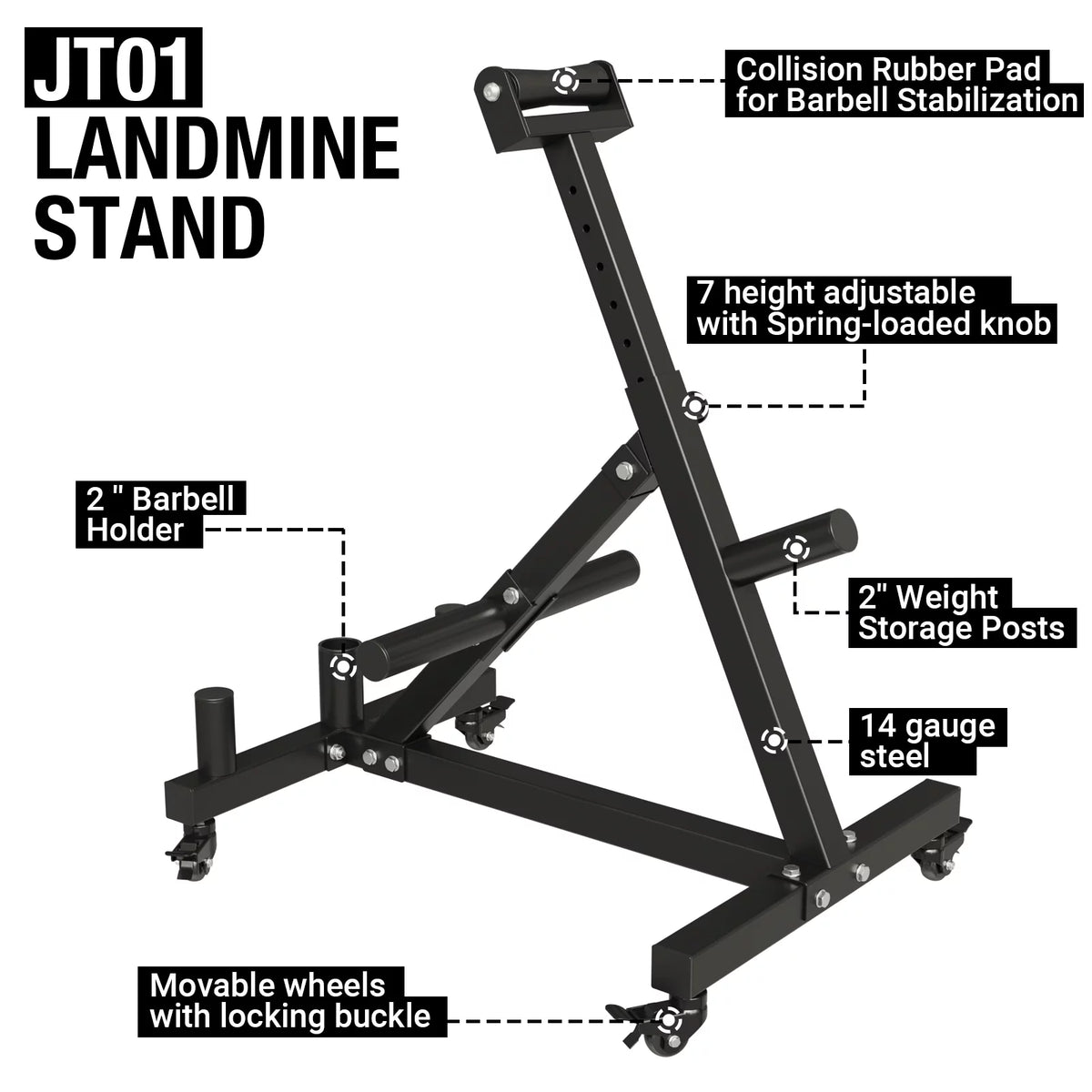 Landmine Squat Attachment with Viking Press T6881