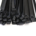 500 Pack 18 Inches Heavy Duty UV Resistant Black Nylon Cable Tie Down Straps R26617