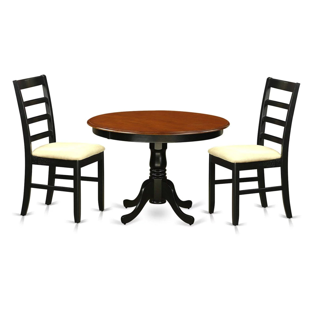 3 Piece Small Kitchen Table and 2 Dinette Chairs N863