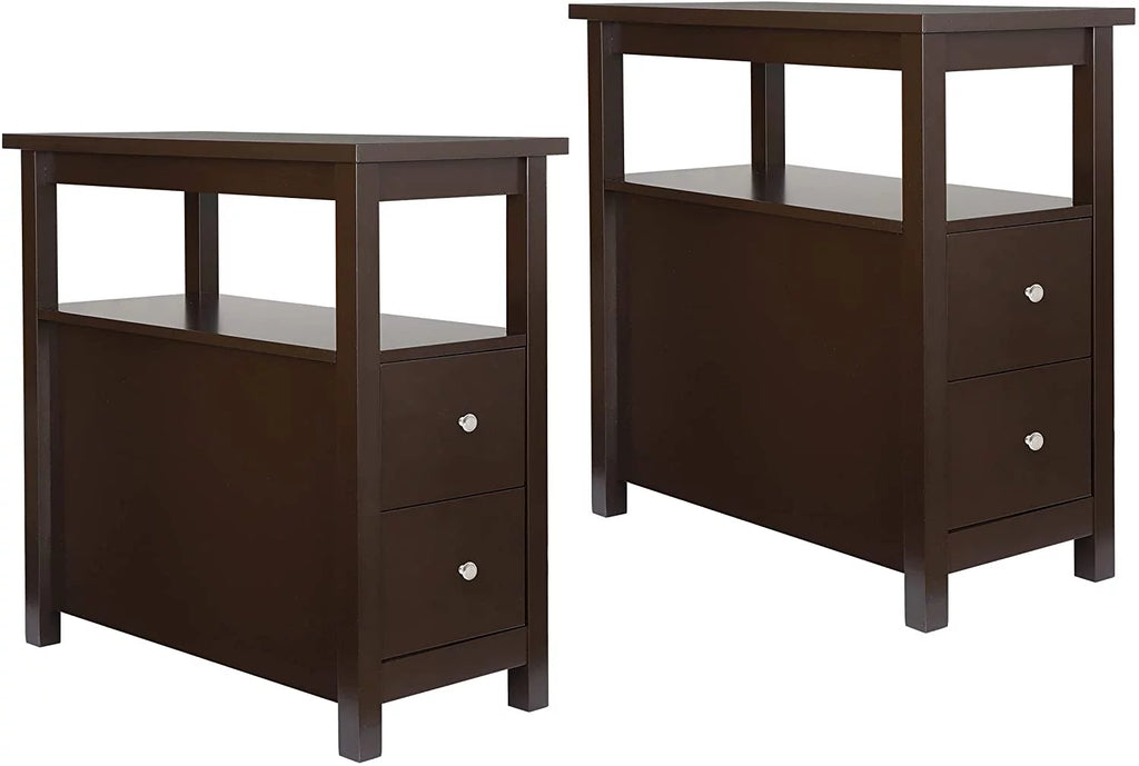 Side End Table Set of 2 Narrow F396859