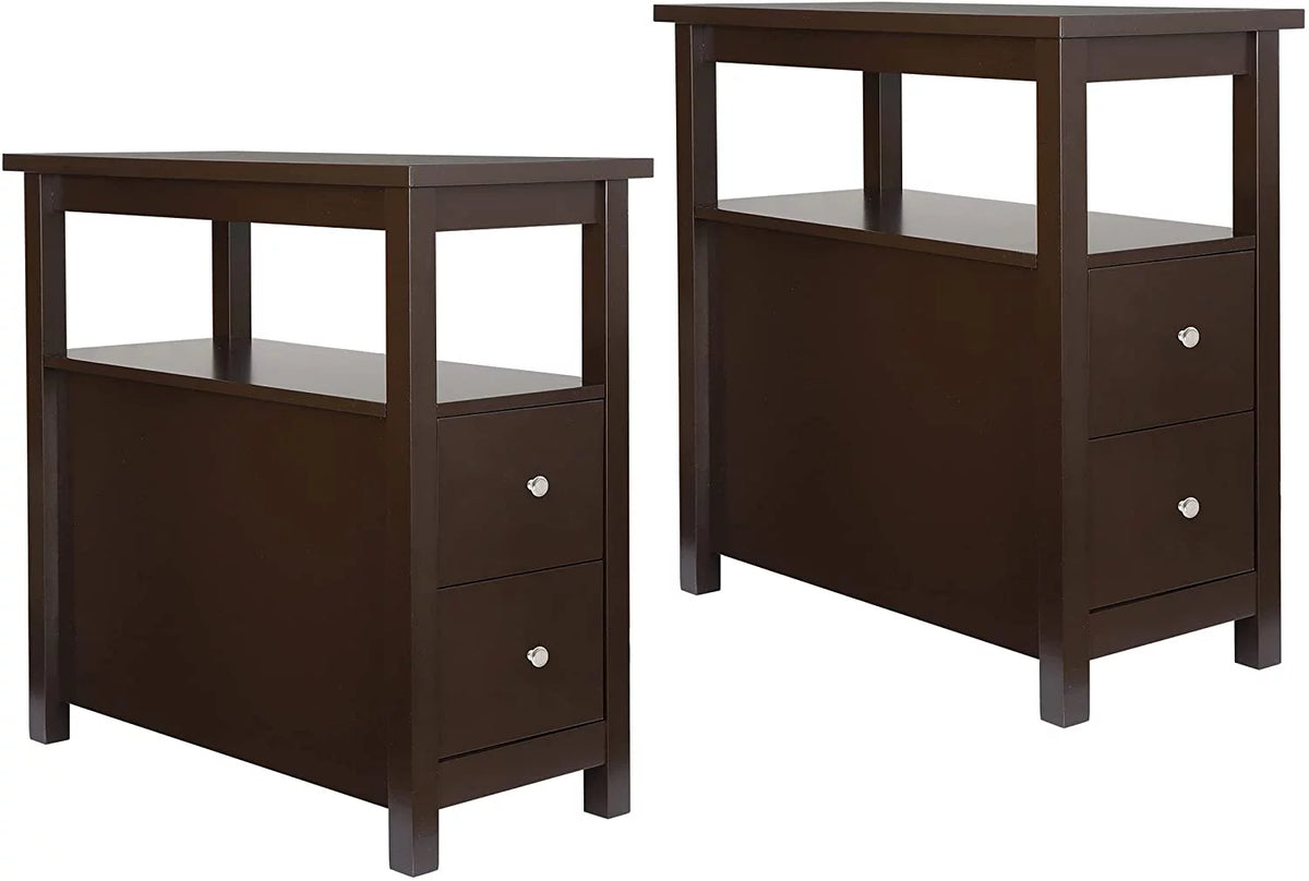 Side End Table Set of 2 Narrow F396859