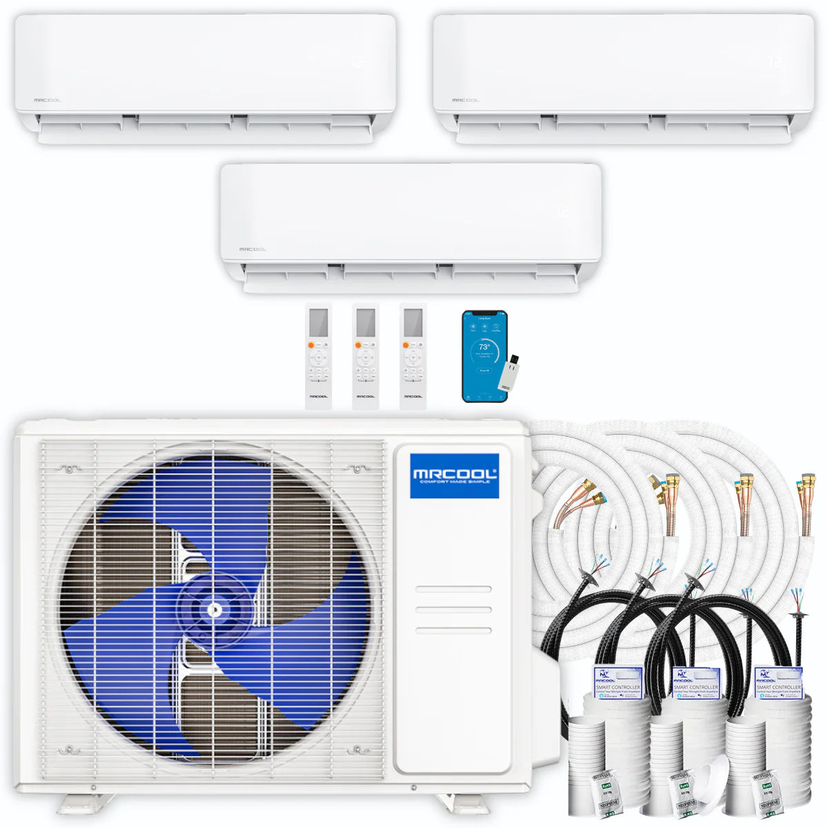 36,000 BTU 3 Zone Ductless Air Conditioner and Heat Pump U7928