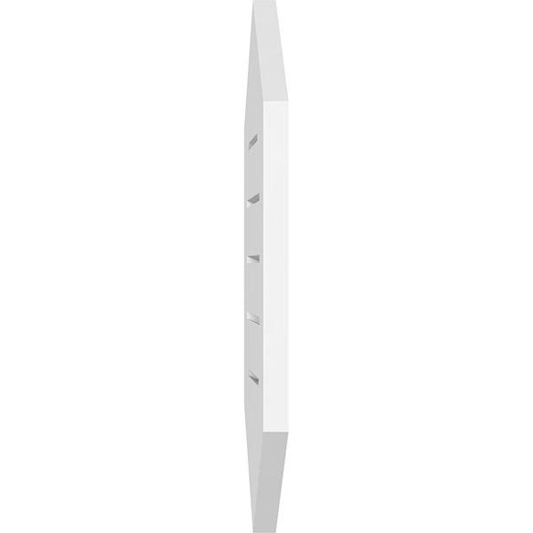 Vertical Peaked Surface Mount PVC Gable Vent O2489
