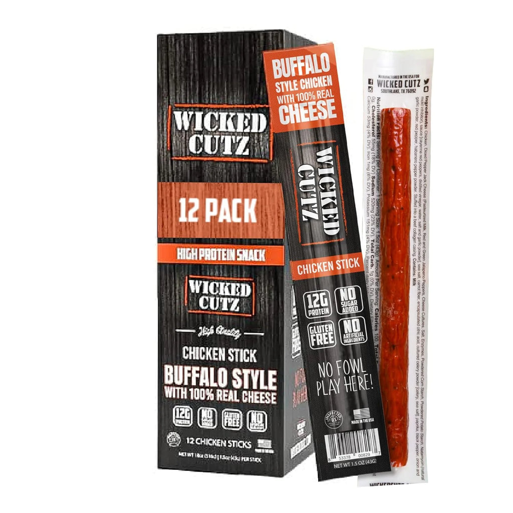 Buffalo Chicken Jerky Sticks 1.5 oz 12-Pack H329