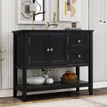 Green Wood Console Table with 2 Drawers X94404
