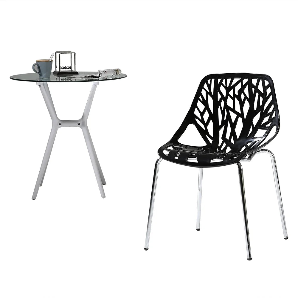 Black Plastic Dining Chair G122429