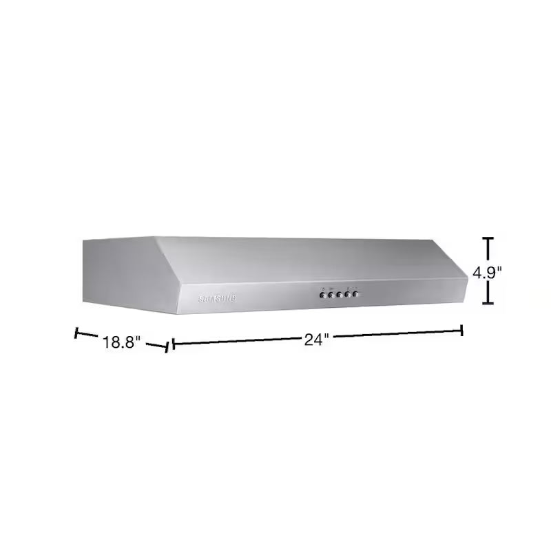 24 in. Convertible Under Cabinet Range Hood in Stainless Steel H46875
