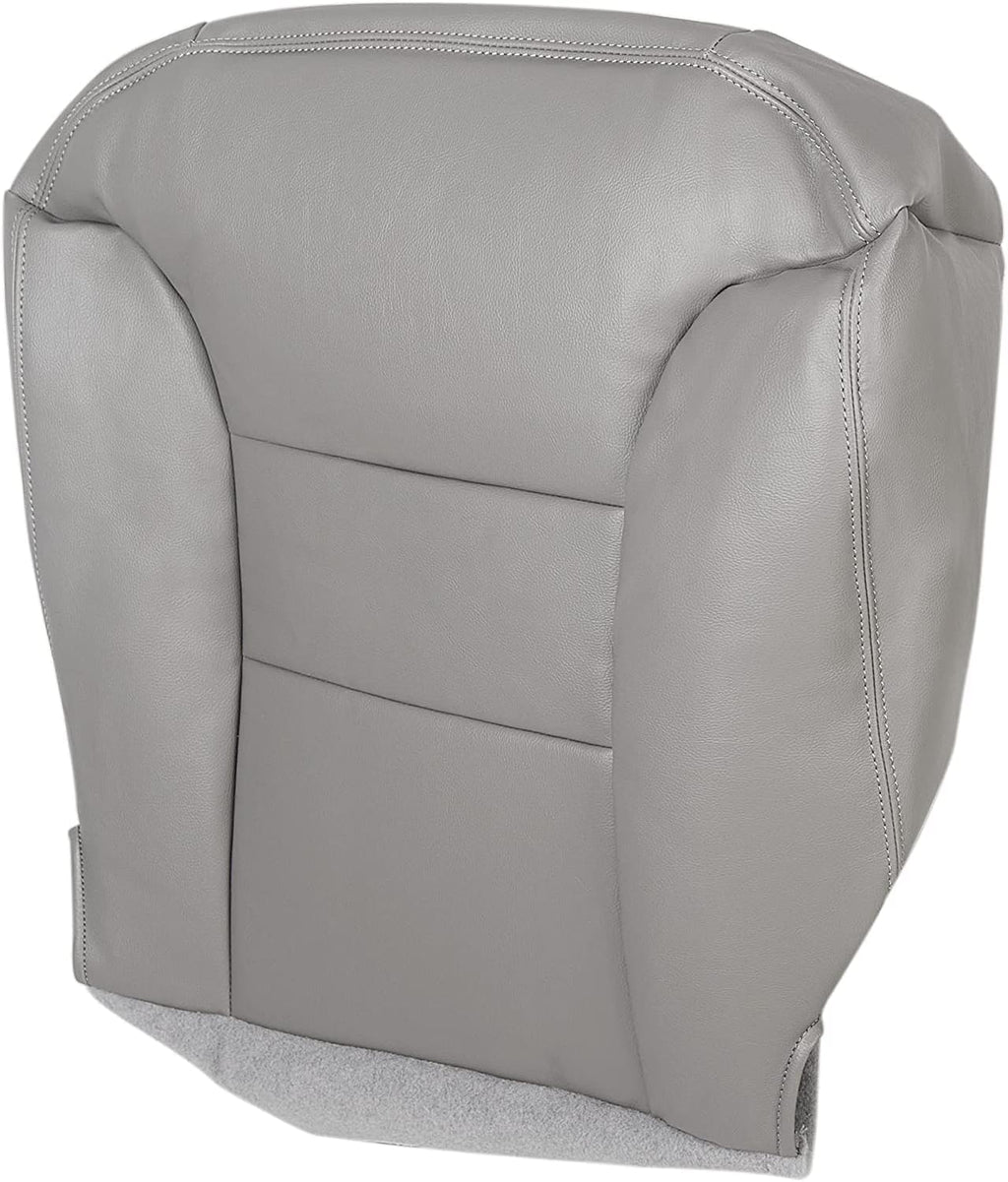 Gray Leather Front Driver Side Seat Cover Pack of 2 O4248