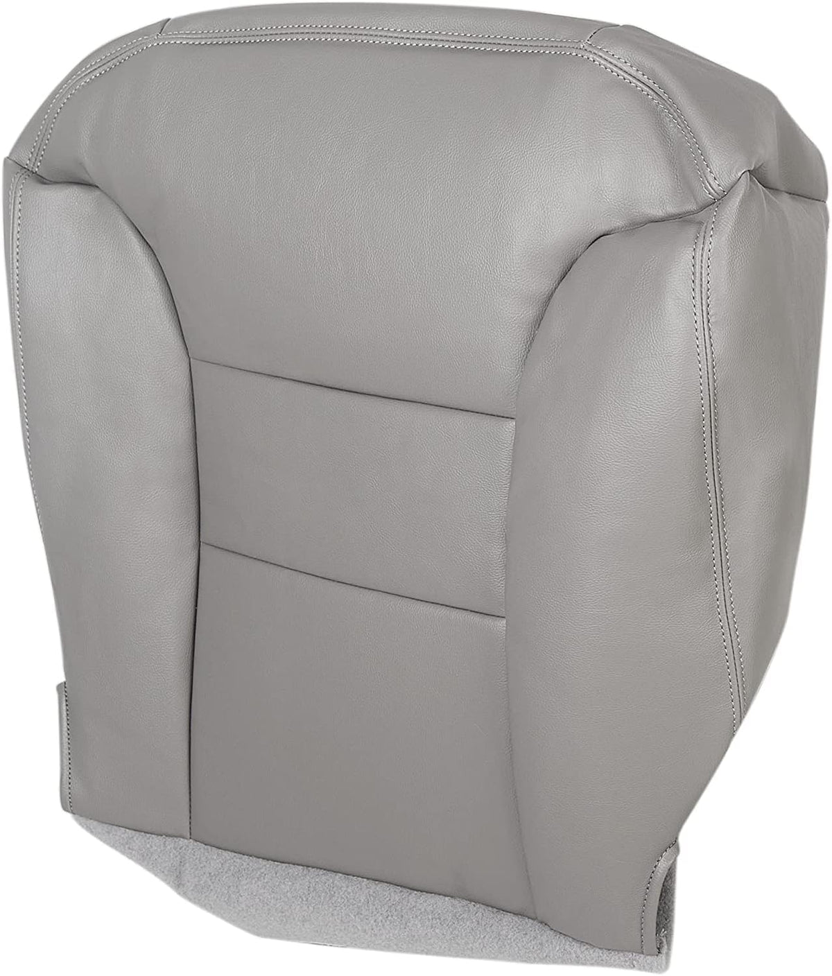 Gray Leather Front Driver Side Seat Cover Pack of 2 O4248