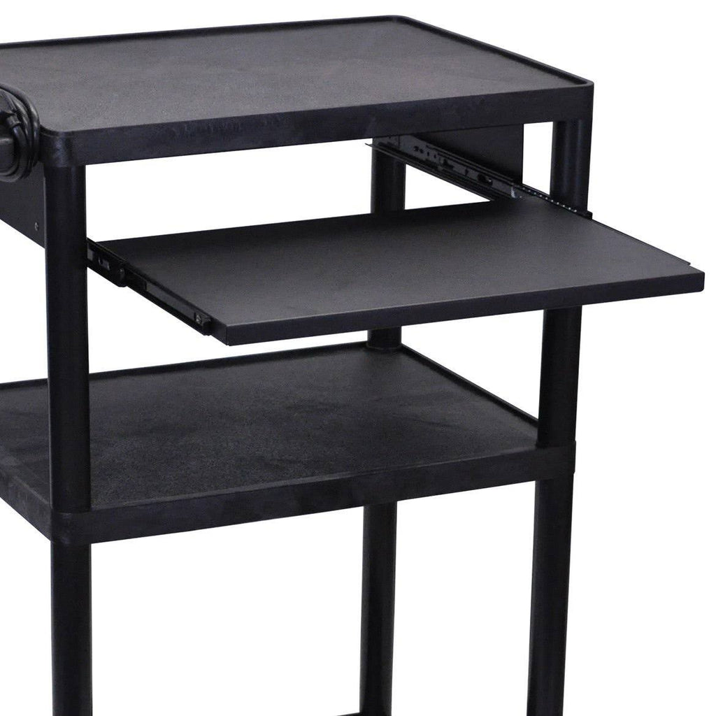 Black Keyboard Tray Audio Visual Cart J67678