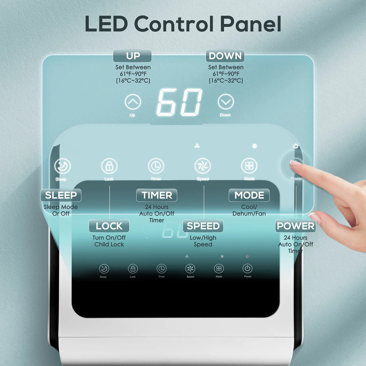 5000 BTU Portable Air Conditioner G59888