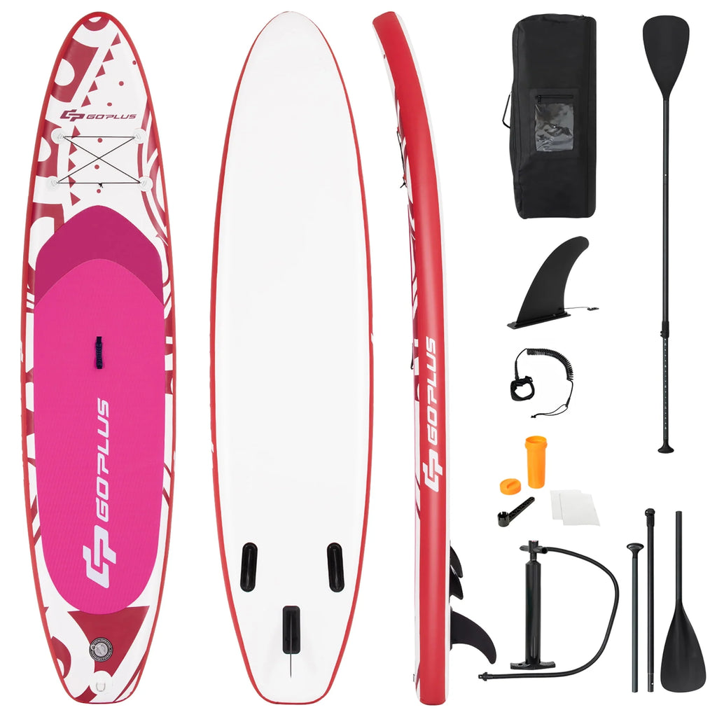 10.5' Inflatable Stand Up Paddle Board with Carry Bag D462226