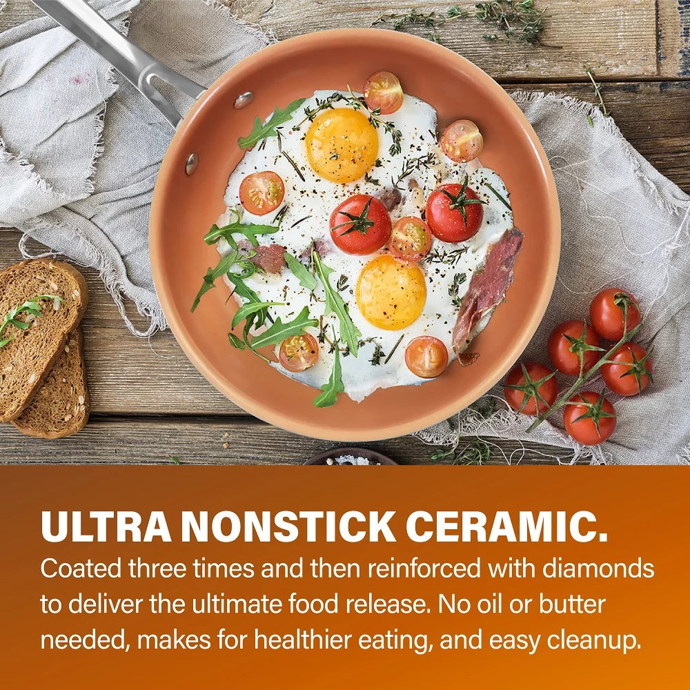25 Piece Non Stick Cookware Set with Utensils A4842