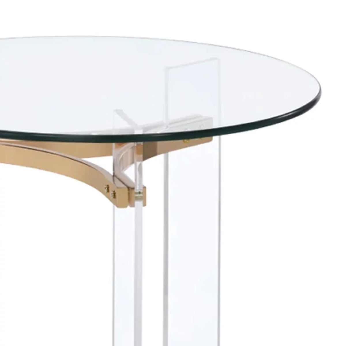 23 Inch Round Glass Top End Table S383961