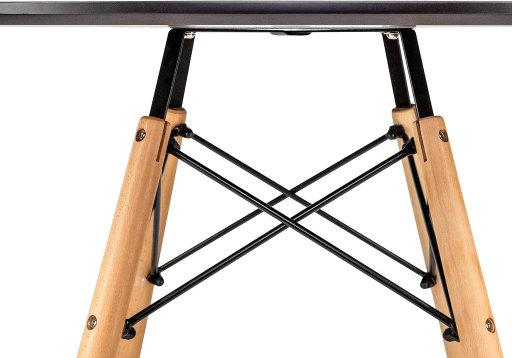 Round Bistro Dining Table with Wood Base N258
