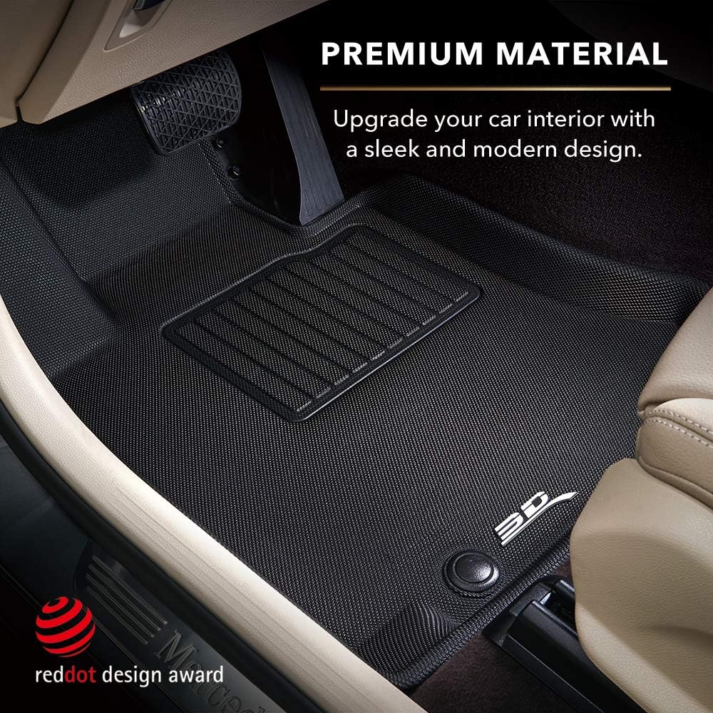 All-Weather Floor Mats 1st 2nd & 3rd Row Black G863
