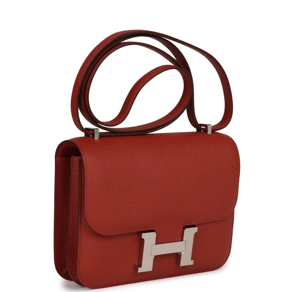 Rouge Venetian Epsom Leather Handbag E357325