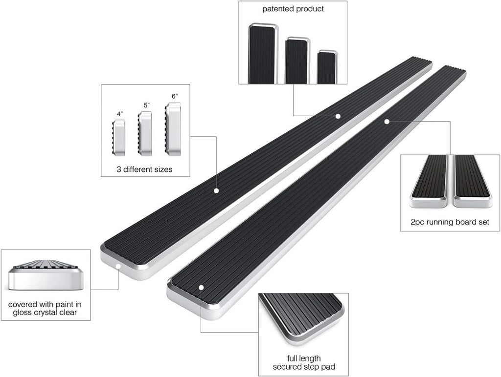Running Boards Compatible with Dodge Ram 1500 2500 3500 Quad Cab C63873