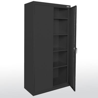 2 Door Storage Cabinet Black N39750