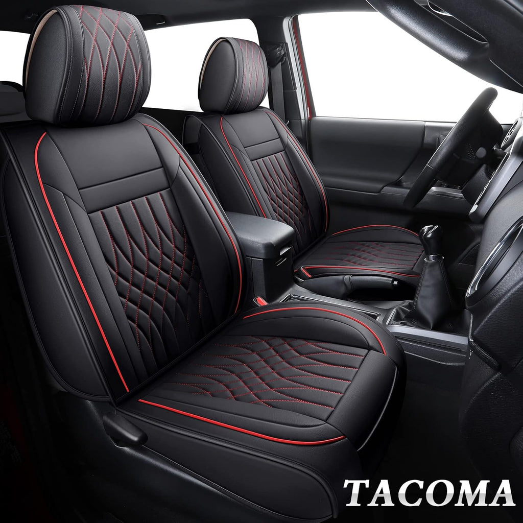 Toyota Tacoma Seat Covers 2005-2022 Crew Double Cab Pickup Airbag Compatible 5 PCS Full Set W292700