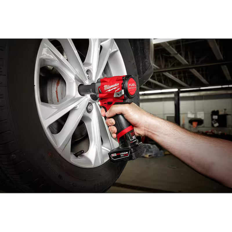 12V Lithium-Ion Brushless Cordless 3/8 in. Impact Wrench and Ratchet Kit W2620