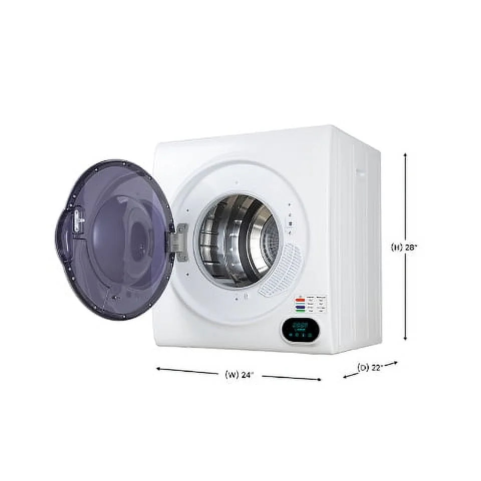 3.5 cu.ft. Compact Digital Vented Sensor Dryer in White B4596