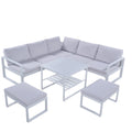 White Metal Sofa Set of 6 O8699