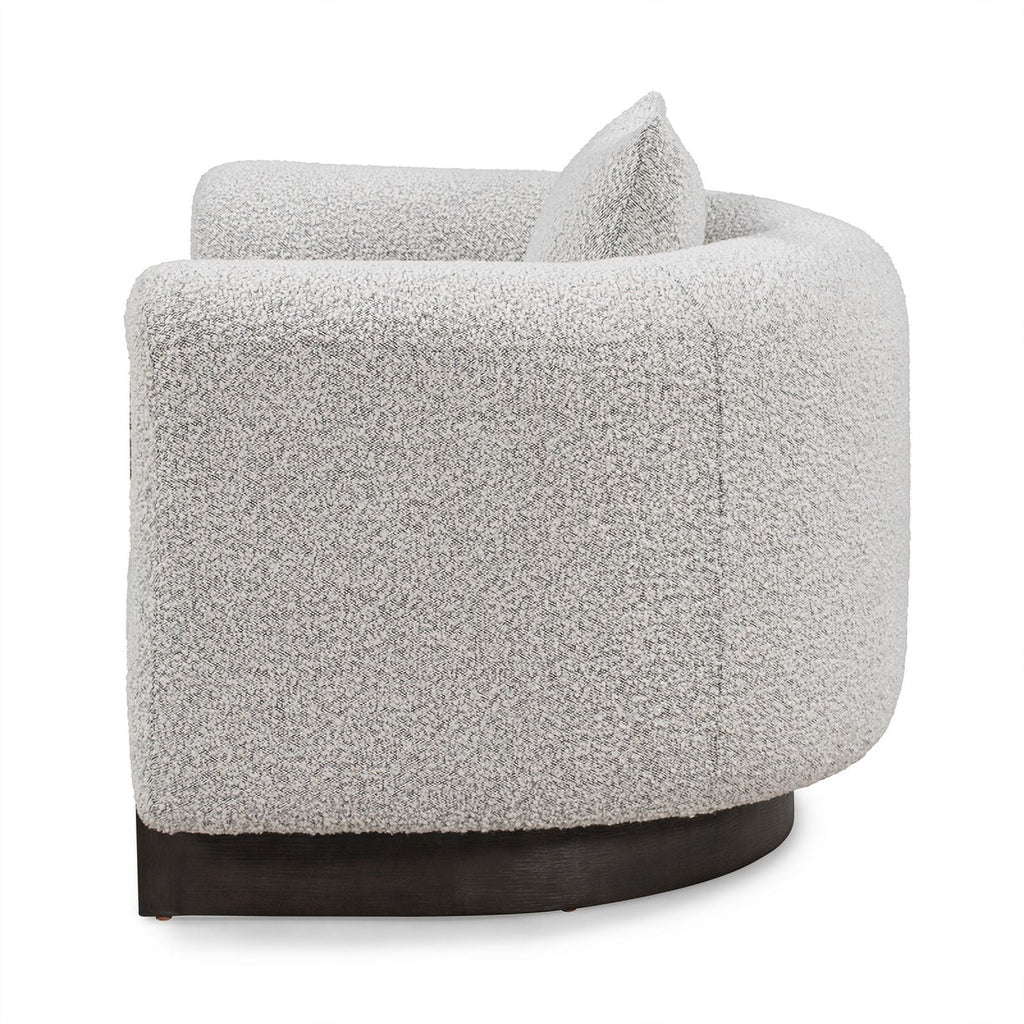 Gray Boucle Fabric Accent Chair Z532358