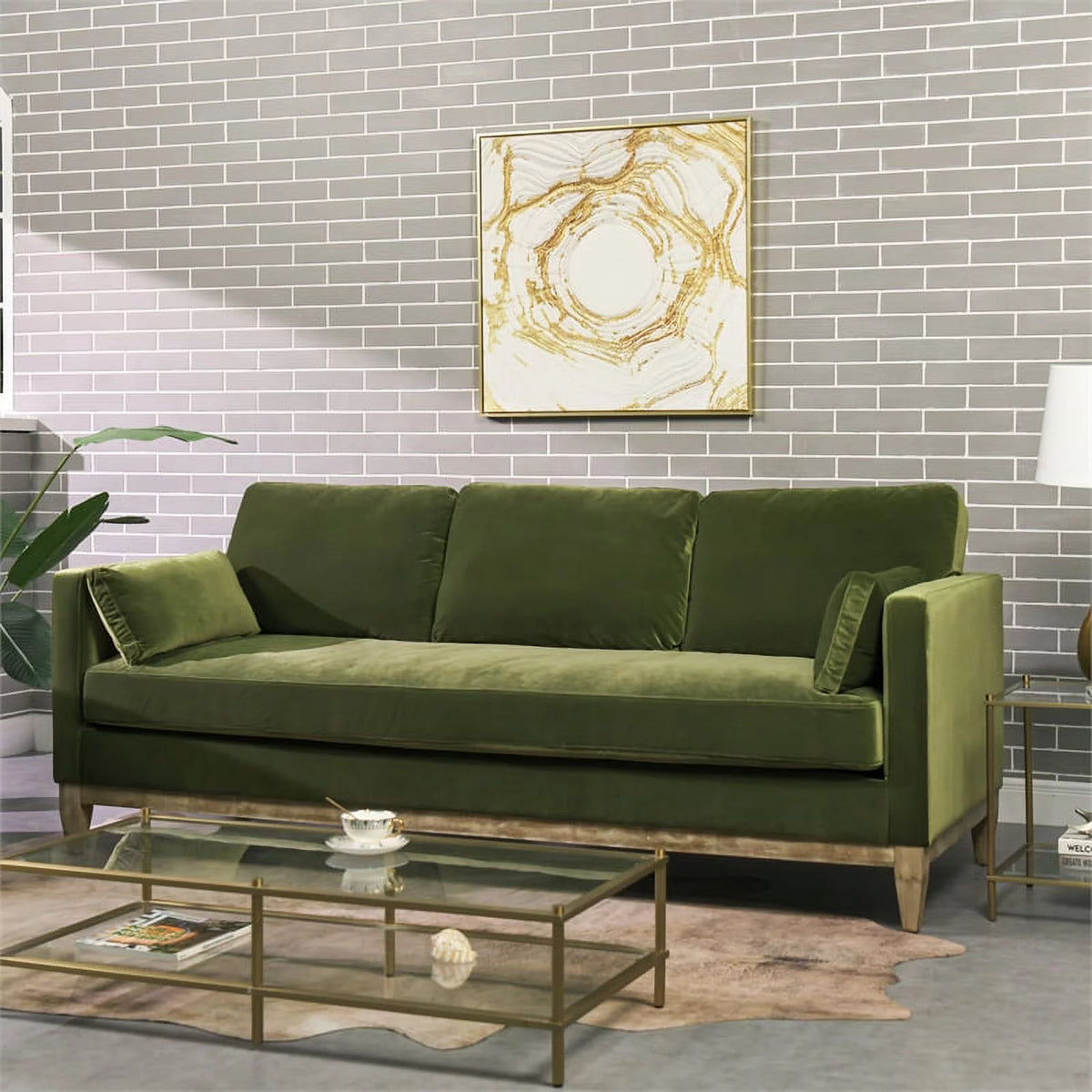 Olive Green Sofa J967762