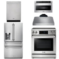 30 Electric Range, Range Hood, Microwave, Refrigerator with Water and Ice Dispenser, Dishwasher F250