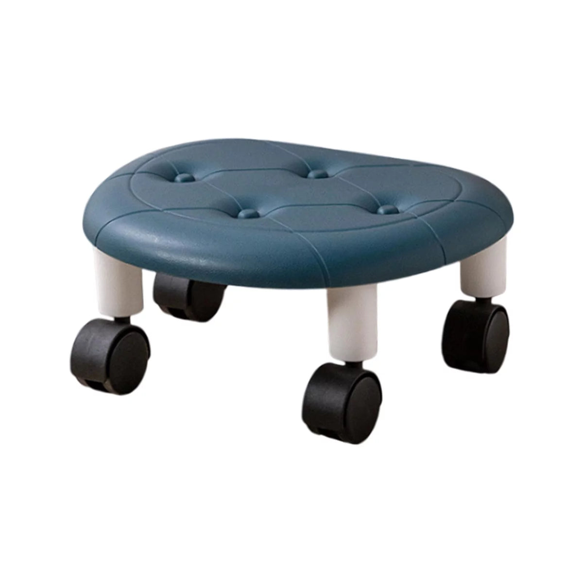 Low Rolling Seat with Wheels Rotatable Blue O821