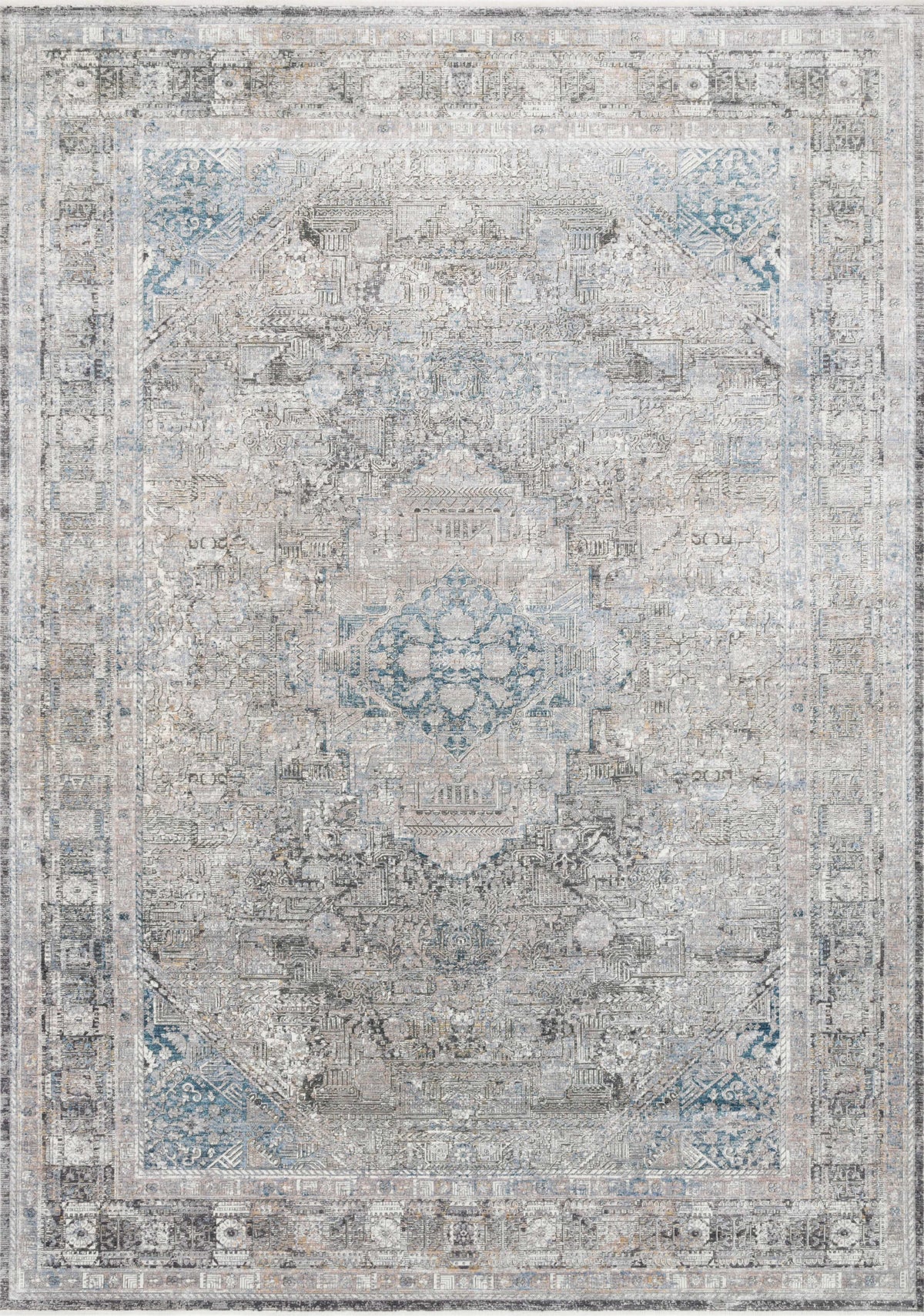 Silver Blue 5' x 7'3 Rug D337000