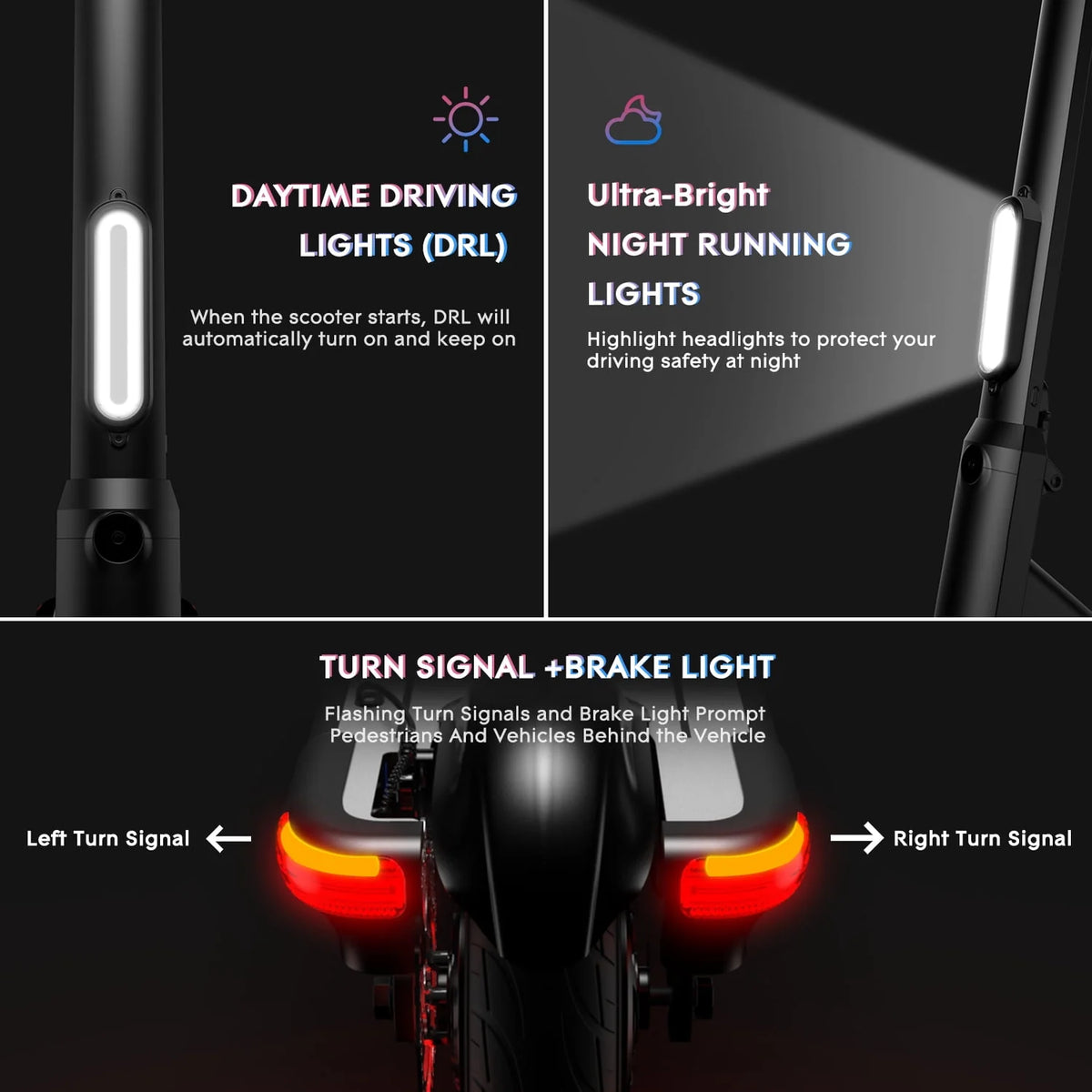 500W Foldable Electric Scooter with 10 Fat Tires O73162