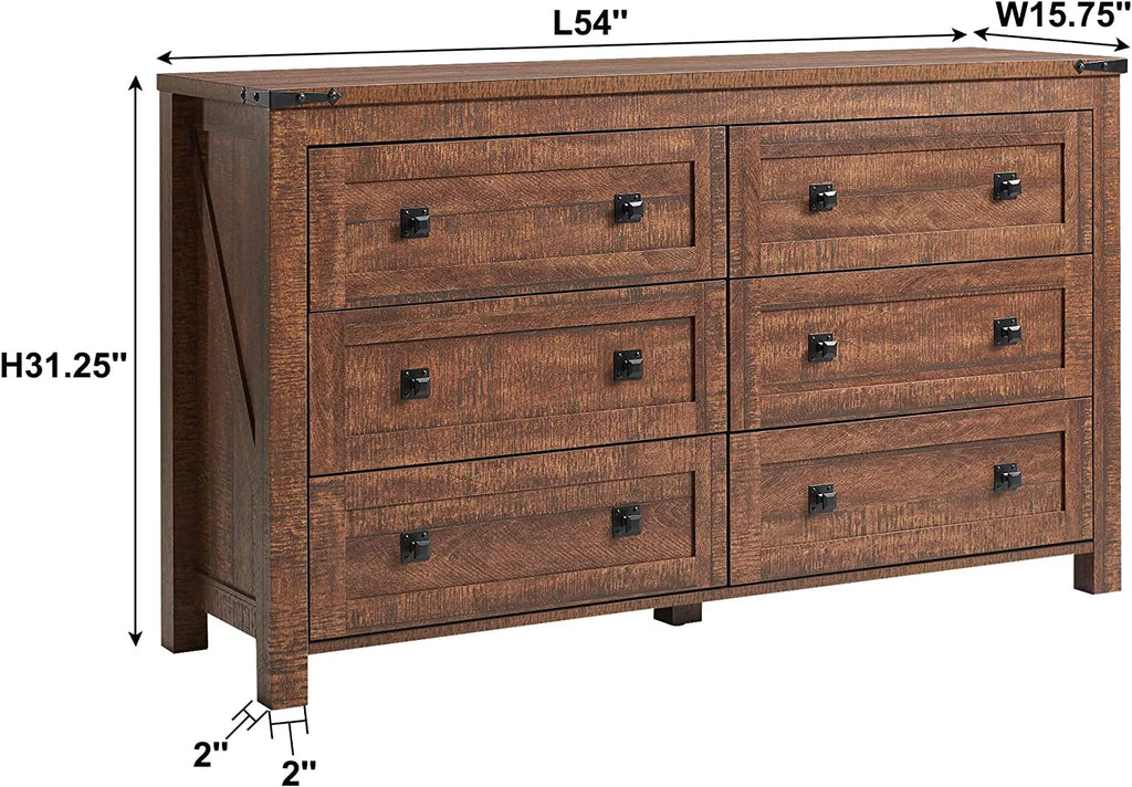 Antique White 7 Drawer Wood Dresser B95374