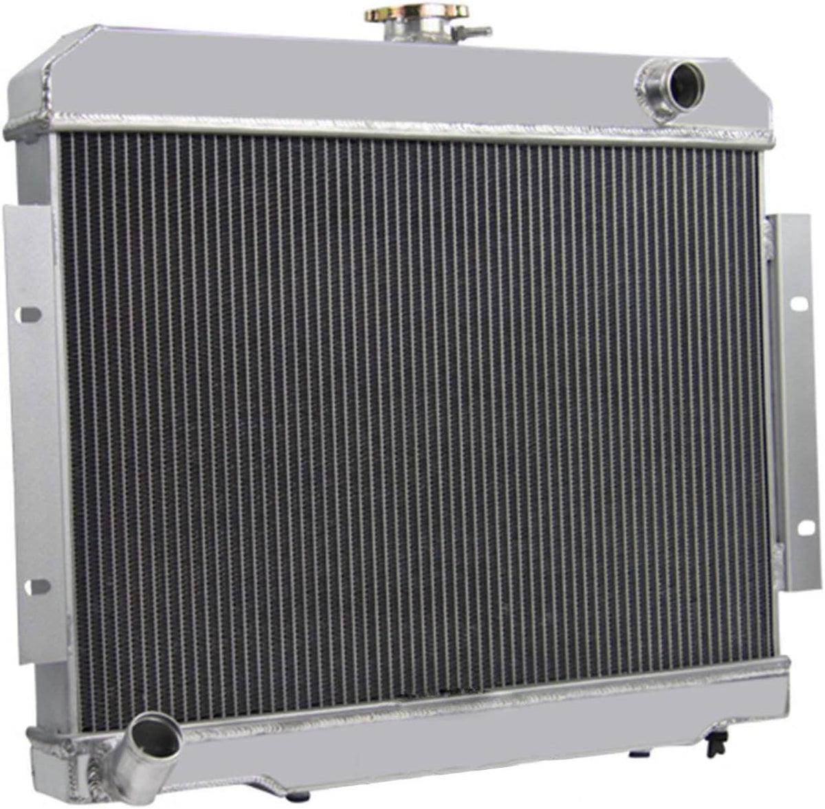 3 Row Aluminum Radiator with Shroud and 2x12'' Fan P4289