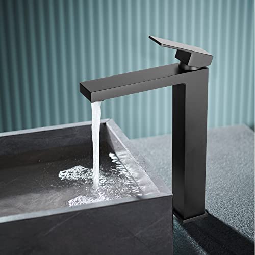 Brushed Gold Single Hole Vessel Sink Faucet with Pop up Drain U93903