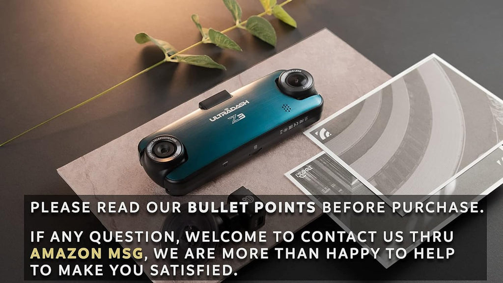 Dual Lens Dash Cam with IR Night Vision E438