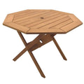 Five-Piece Eucalyptus Wood Round Patio Dining Set Y364392