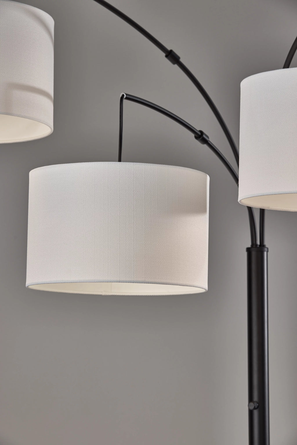 Matte Black 3 Head Arc Floor Lamp D584789