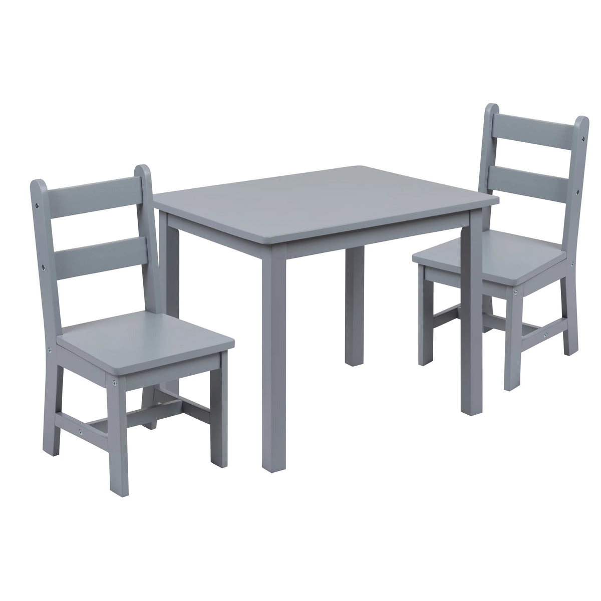 Gray 3 Piece Kids Table and Chair Set Z179