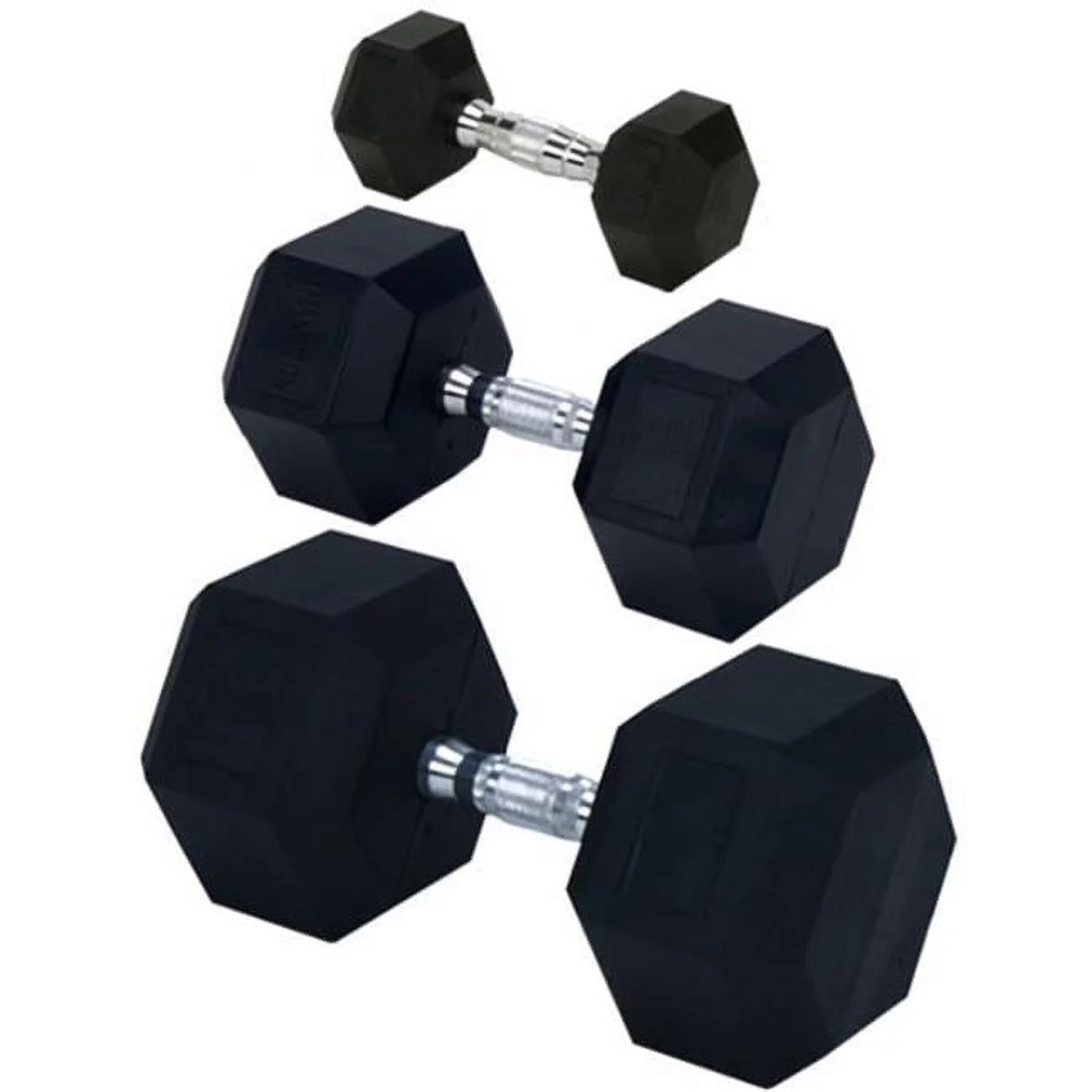 Rubber Encased Solid Hex Dumbbell N43655
